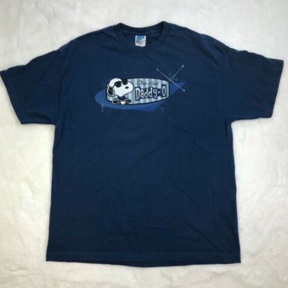 Peanuts, Snoopy "One Cool Daddy-O" Mens  T-Shirt